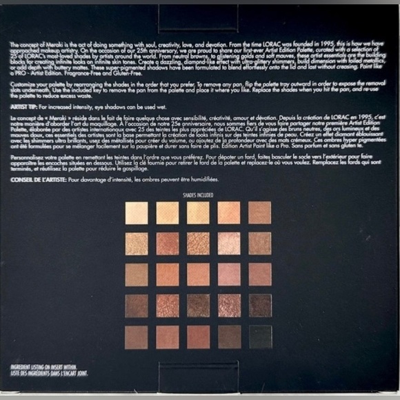 LORAC Face Pro Palette Artist Edition Meraki - Picture 10 of 11